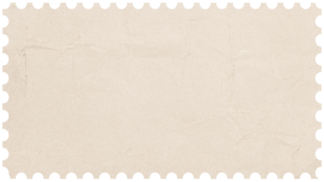 Vintage Postage stamp border blank background. Paper texture isolated on blank background. Mockup with perforations for your picture text or design. Reverse side of postage stamp - Powered by Adobe