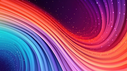 Abstract Colorful Wave Design Background