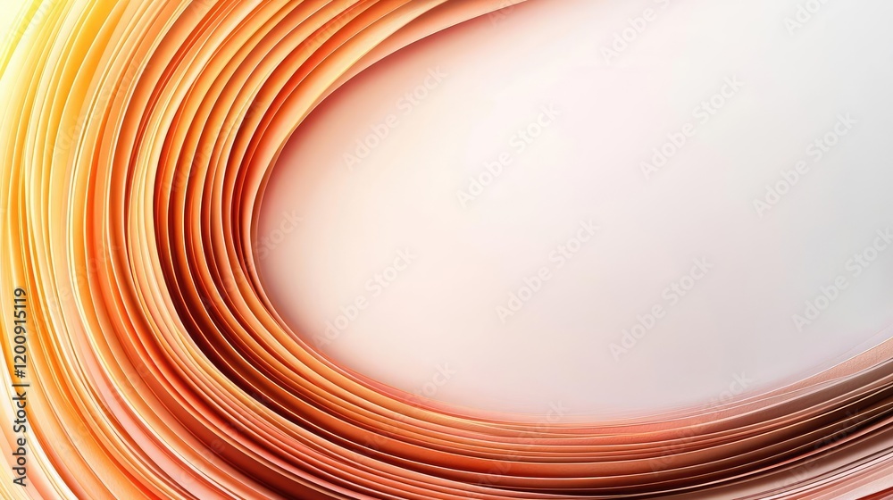 Poster ethereal watercolor concept. abstract swirling lines in warm hues create a modern, dynamic backgroun
