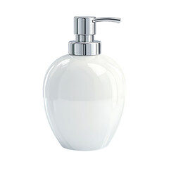 Obraz premium soap dispenser Advertisement isolated on white background full depth of field 