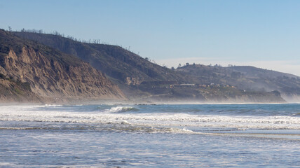 A California Beach Seashore along a scenic highway