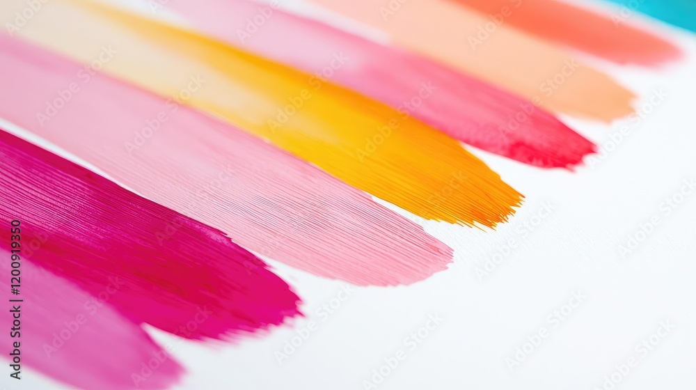 Poster doodle watercolor idea. vibrant paint strokes creating a colorful abstract background for creative p