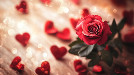 Valentine's day ROses with copyspace, saint valentine and love background