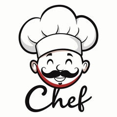 A black-and-white logo featuring a chefs hat and a ladle