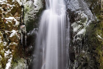 Obraz premium 真冬の里山