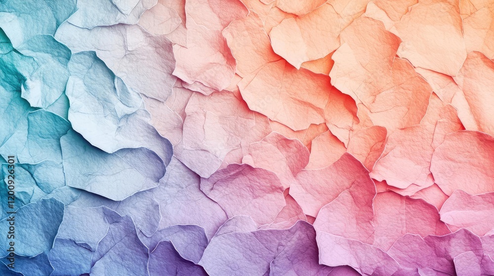 Poster ethereal watercolor concept. colorful textured background with crumpled paper effects in vibrant gra