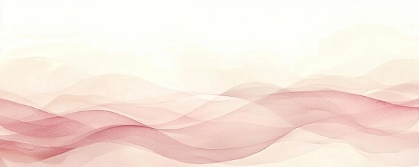 Light pink watercolor idea. Soft, flowing abstract waves in gentle hues create a serene and calming background effect.