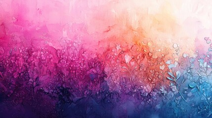 Fototapeta premium Doodle watercolor idea. A vibrant abstract background with colorful fluid patterns and textures.