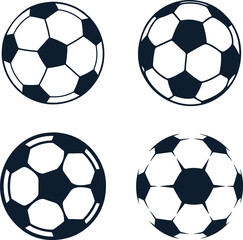 Soccer ball icon. footBall Icon. Football Icon black style, Vector illustration