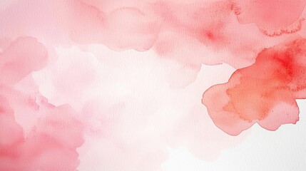 Fototapeta premium Light pink watercolor idea. An abstract watercolor background in soft pink and red tones, perfect for various designs.