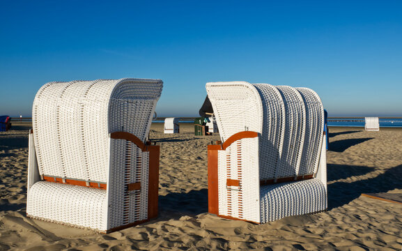 Strandk&ouml;rbe auf Borkum