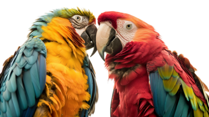 Pair of Parrots on transparent background.PNG
