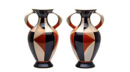Stylish Angular Vases on transparent background.PNG