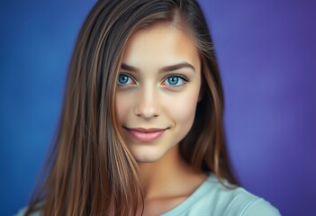 Fototapeta premium Female portrait with blurred background