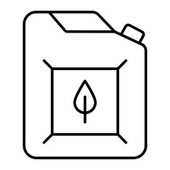 Biofuel outline icon
