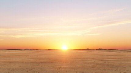 Obraz premium Desert Sunset Landscape