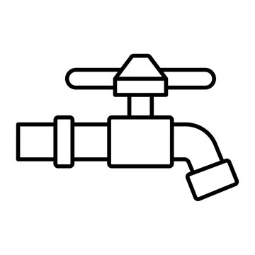 recommend clip art: Water faucet outline icon