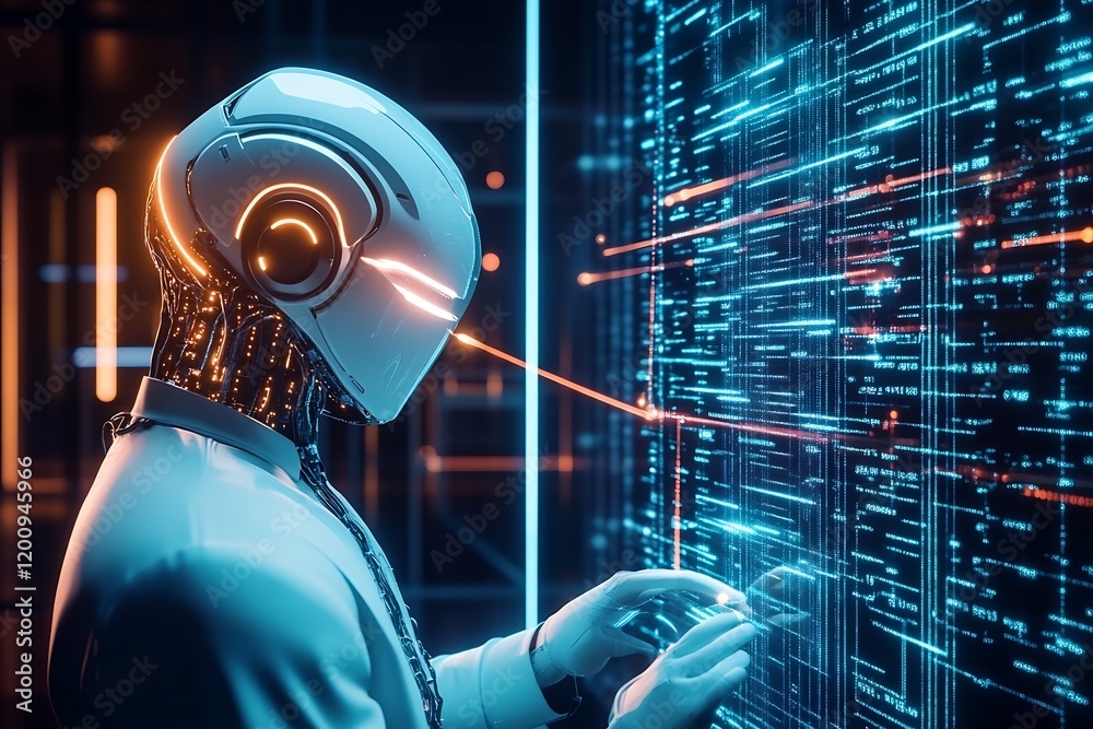 Poster Advanced Robotics and AI Engineer in Cyber Environment with Holographic Display : Generative AI