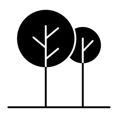 Trees black icon