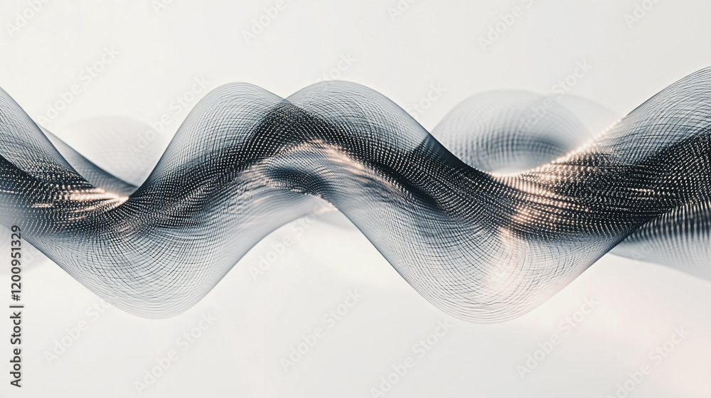 Wall mural abstract digital background electromagnetic wave background innovation digital wave background infor