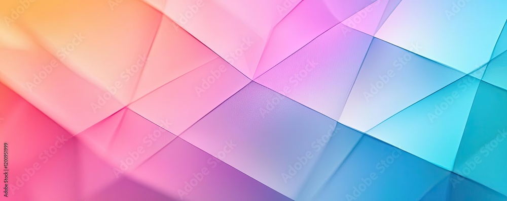 Poster geometric watercolor concept. vibrant abstract background with colorful geometric shapes and smooth 
