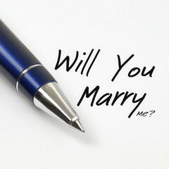 Engagement proposal pen romantic setting image close-up symbolism