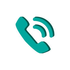 Phone Icon 3D Effect