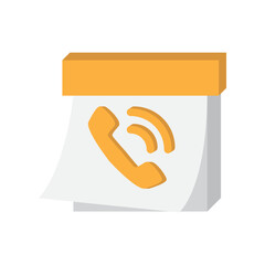 Phone Icon Calendar Illustration
