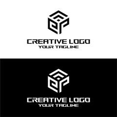 creative letter  logo ep design vector