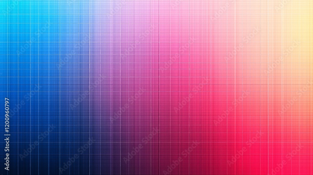 Poster a mesmerizing gradient transitions smoothly between neon pink and blue hues, radiating energy and cr