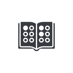 Braille Book vector icon