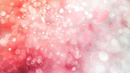 A soft and dreamy Valentine's design featuring glowing pink and red bokeh hearts, set against a plain white background for seamless cut-out use. 8k UHD, suitable for high-quality printing or 