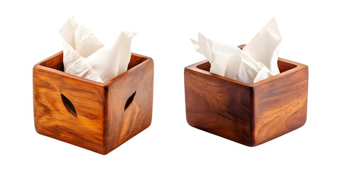 set of tissue box, isolated on transparent background, cut out