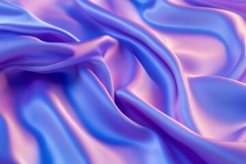 Fototapeta premium Fine satin fabric with gentle folds and a smooth, glowing texture