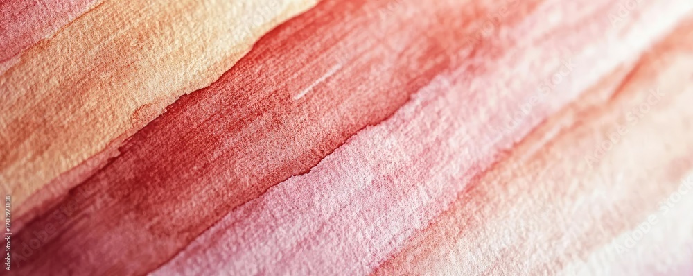 Canvas Prints Minimalist watercolor idea. Abstract watercolor texture in soft hues of pink and red for creative backgrounds.