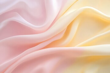 Fototapeta premium A gradient pastel banner with smooth transitions from light pink to soft yellow for abstract styling.