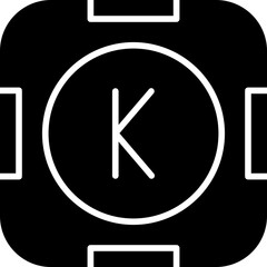 Fototapeta premium Letter K Icon