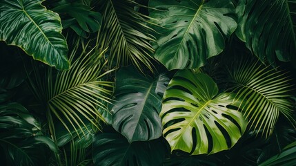 Lush Tropical Foliage: A Verdant Paradise