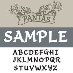 pantas font vintage font classic font typography vintage alphabet font formal type
