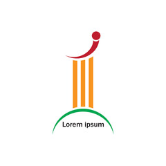 Cricket sport logo vector template.