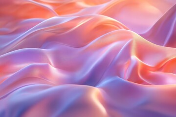 Obraz premium Layers of shimmering, flowing waves resembling liquid silk in radiant hues
