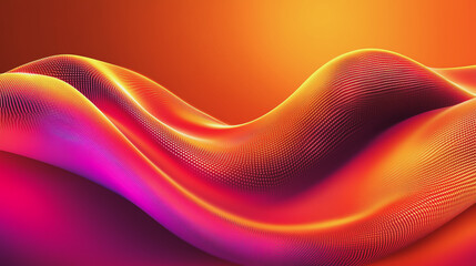 Abstract digital background electromagnetic wave background Innovation digital wave background information technology background The background is the background. gradient wave digital wave banner