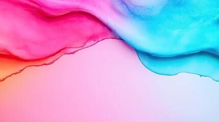 Minimalist watercolor idea. Abstract swirl of pink and blue colors creating a visually appealing texture.