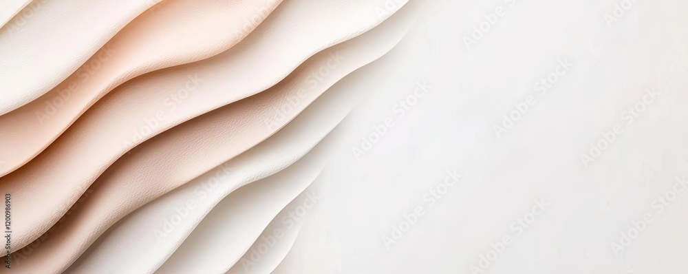 Poster neutral watercolor concept. abstract layers of soft paper textures in warm tones for creative backgr