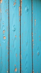 Fototapeta premium wooden plank with flaking white paint in a muted blue tone, wooden planks, rustic decor