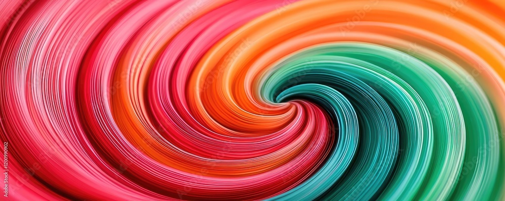 Poster Playful watercolor concept. Vibrant swirl of colors creating an abstract artistic pattern for creative projects.