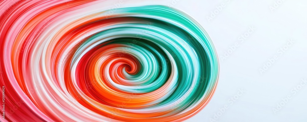 Aufkleber Playful watercolor concept. Colorful swirl pattern creating a dynamic and vibrant abstract visual effect.