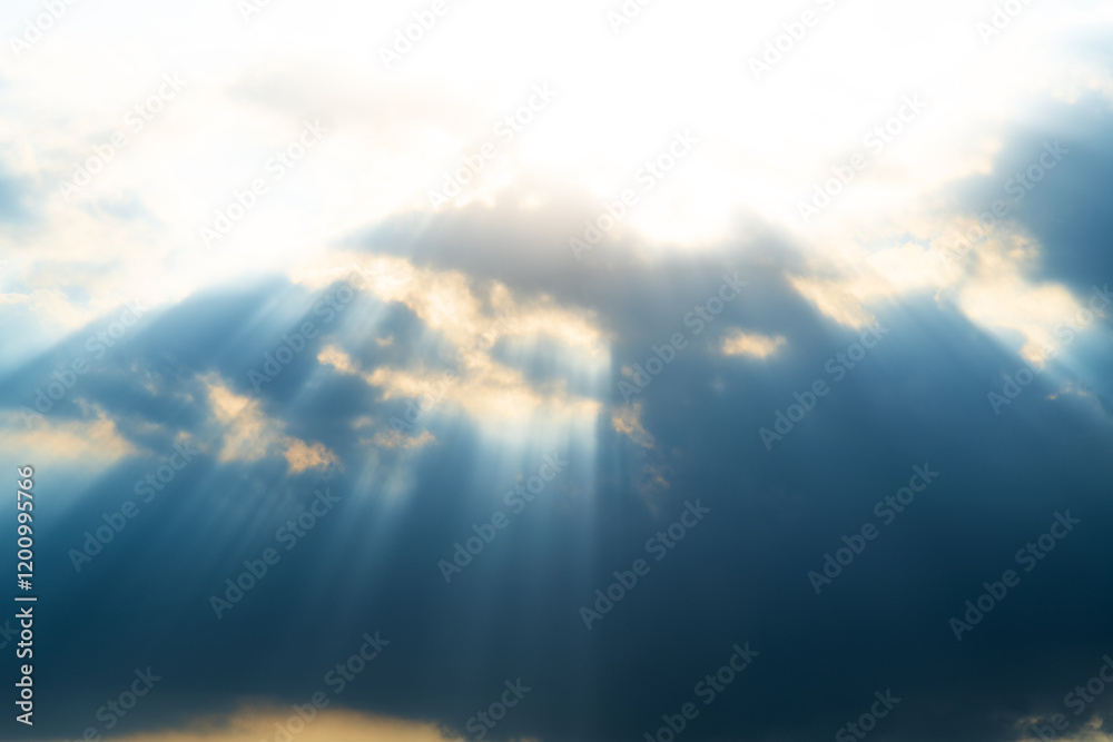 Canvas Prints the tyndale effect appears in the sky
