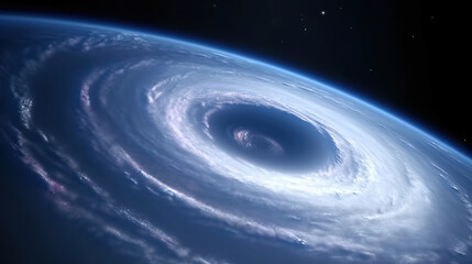 Earth's Atmospheric Vortex from Space