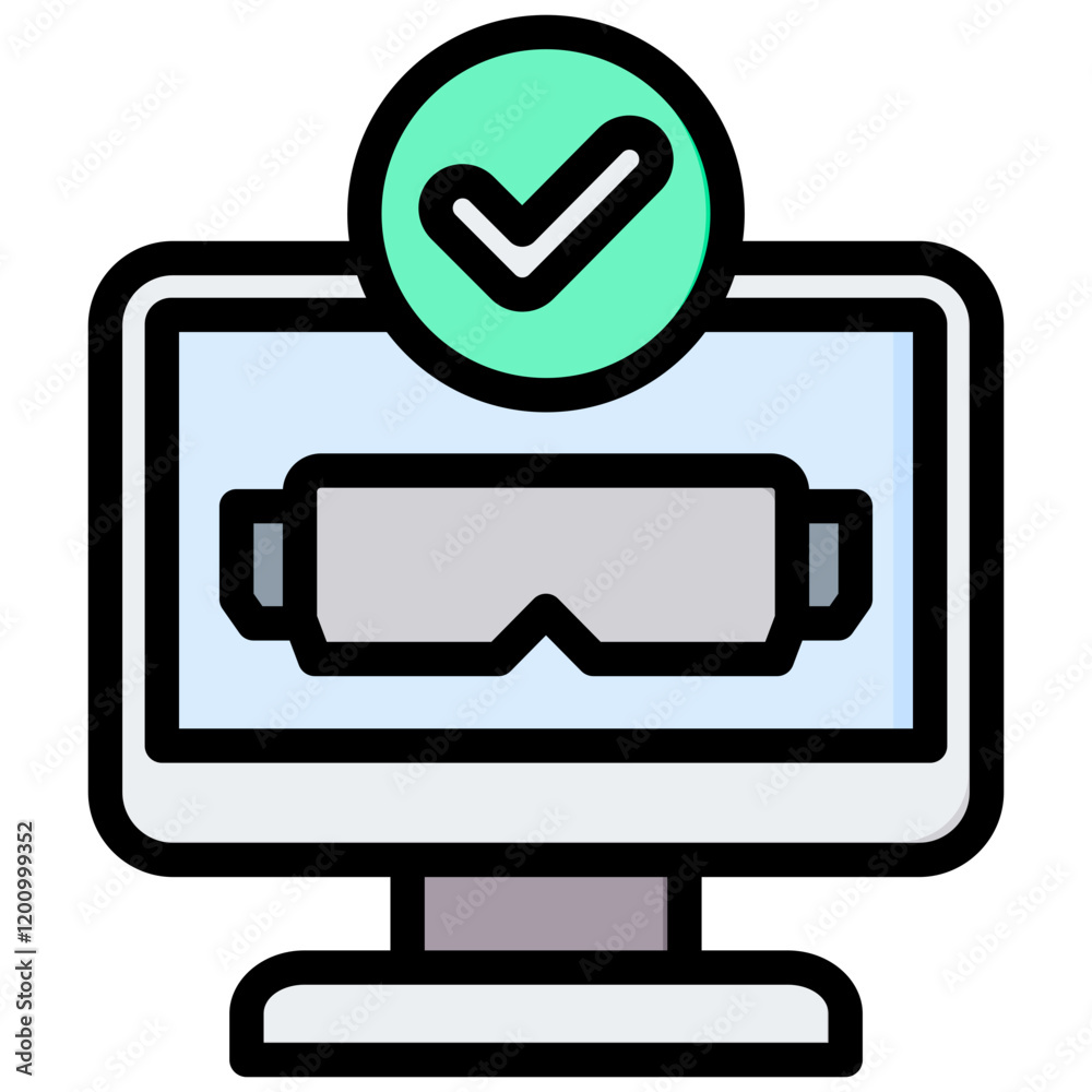 Poster Spatial Information System Outline Color Icon